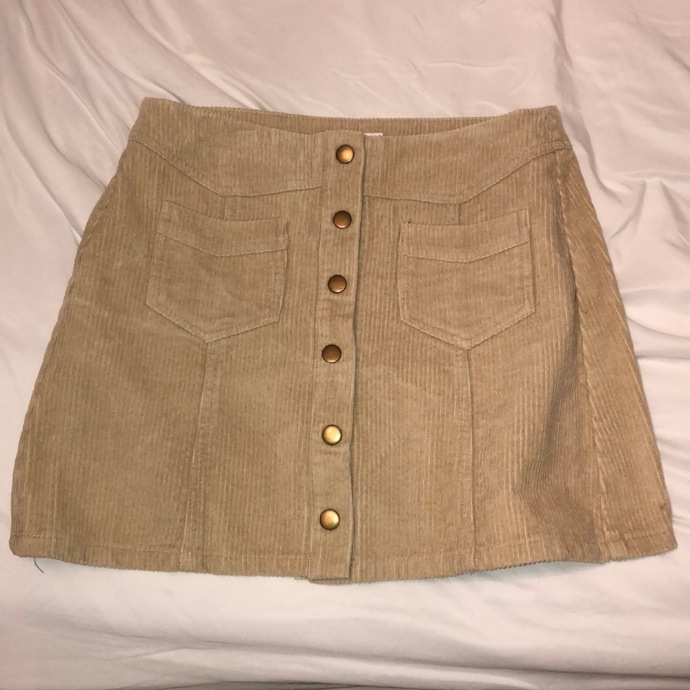 Corduroy Mini Skirt